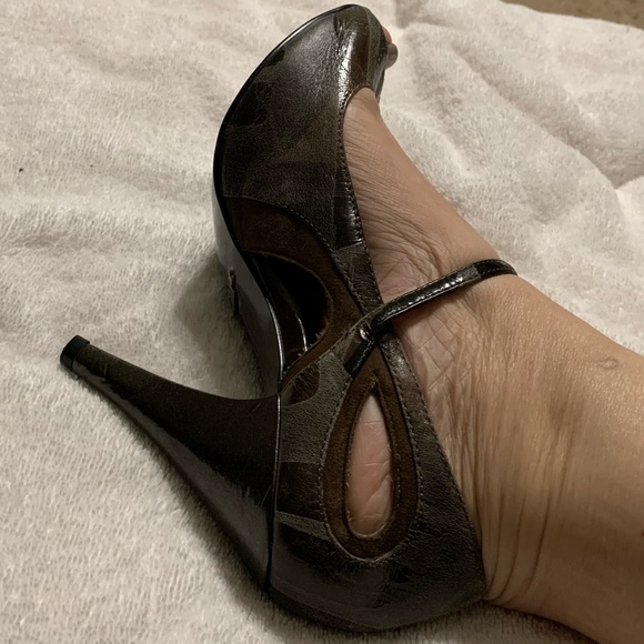 Fergie Peep-Toe Ankle Strap Heels - Picture 8 of 9